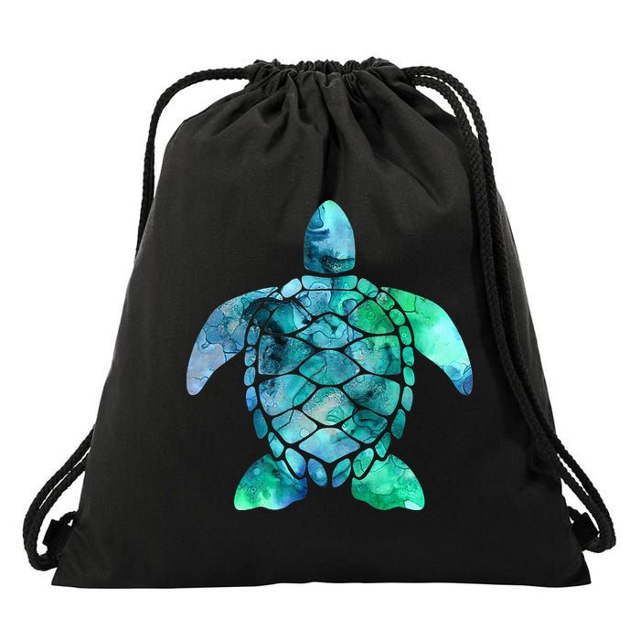Save The Turtles Sea Turtle Gifts Ocean Animals Sea Turtle Drawstring Bag