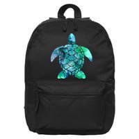 Save The Turtles Sea Turtle Gifts Ocean Animals Sea Turtle 16 in Basic Backpack