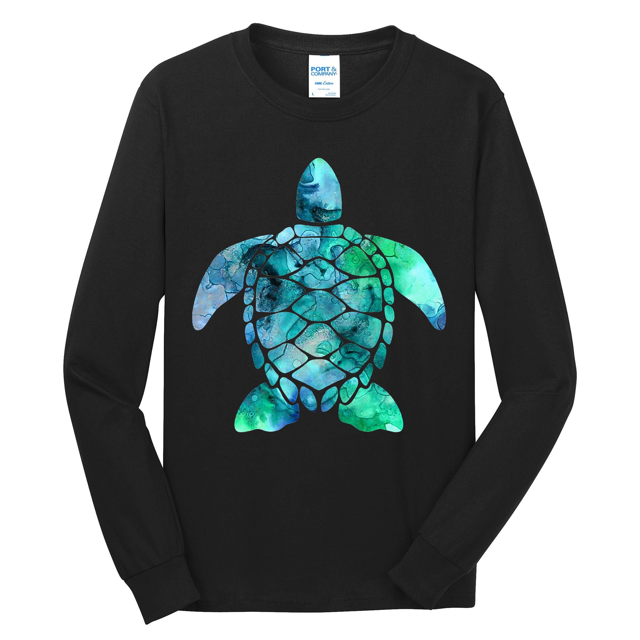 Save The Turtles Sea Turtle Gifts Ocean Animals Sea Turtle Tall Long Sleeve T-Shirt