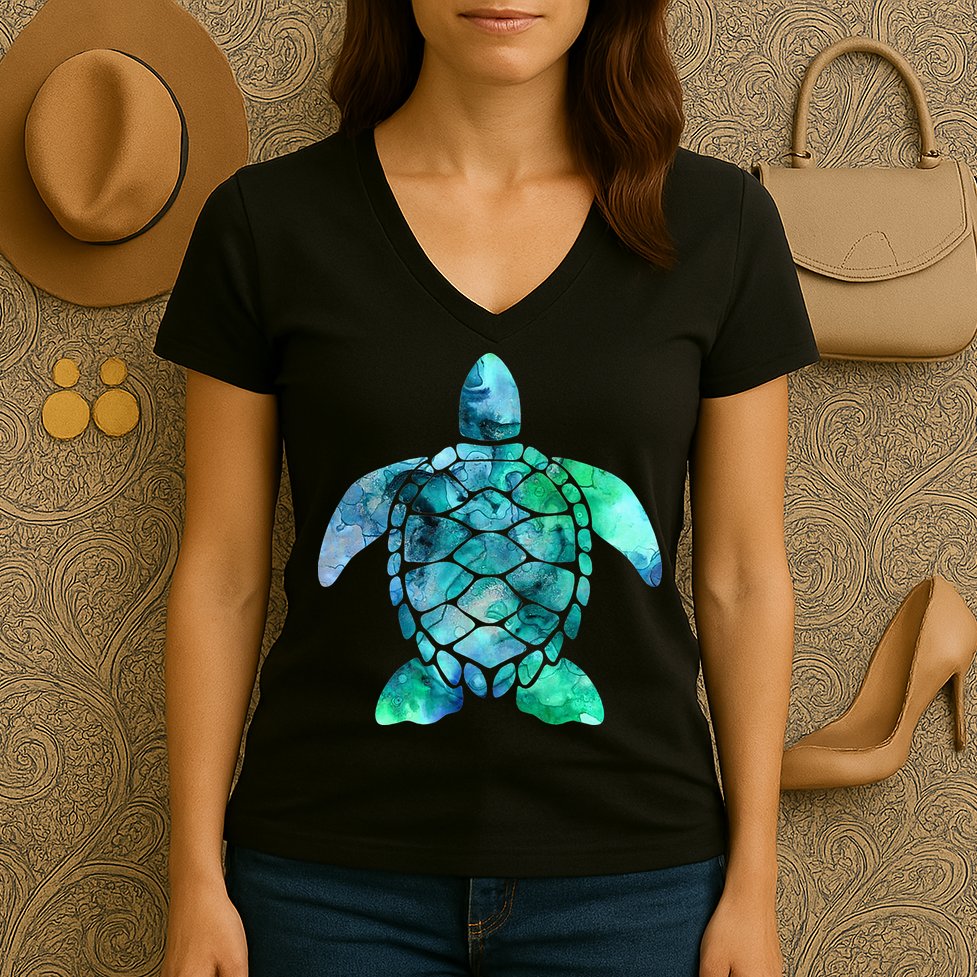 Save The Turtles Sea Turtle Gifts Ocean Animals Sea Turtle Women's V-Neck T-Shirt
