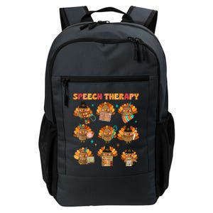 Speech Therapy Turkey Slp Speech Therapist Fall Thanksgiving Daily Commute Backpack