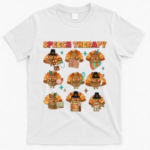 Speech Therapy Turkey Slp Speech Therapist Fall Thanksgiving T-Shirt