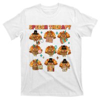 Speech Therapy Turkey Slp Speech Therapist Fall Thanksgiving T-Shirt