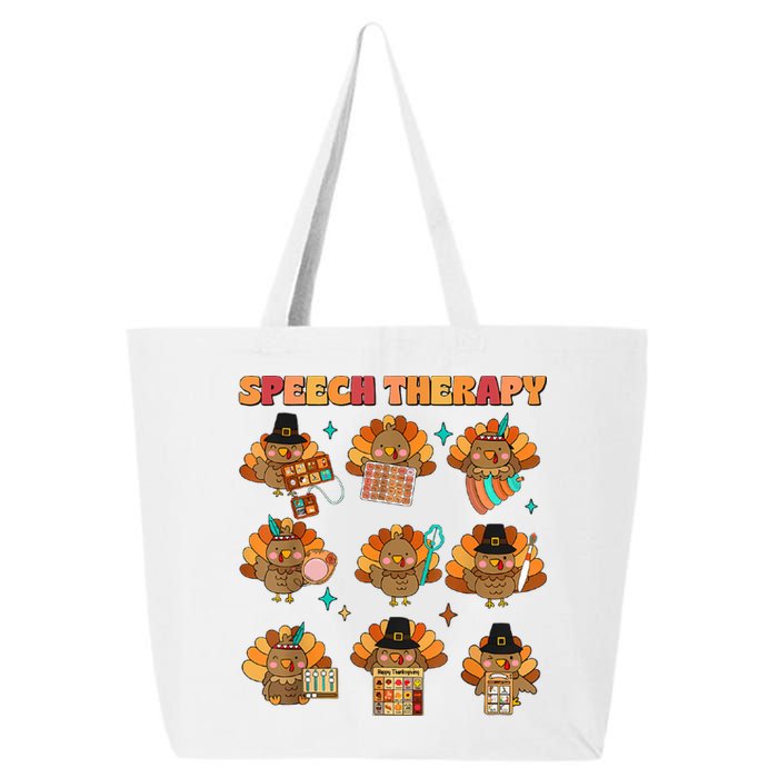 Speech Therapy Turkey Slp Speech Therapist Fall Thanksgiving 25L Jumbo Tote