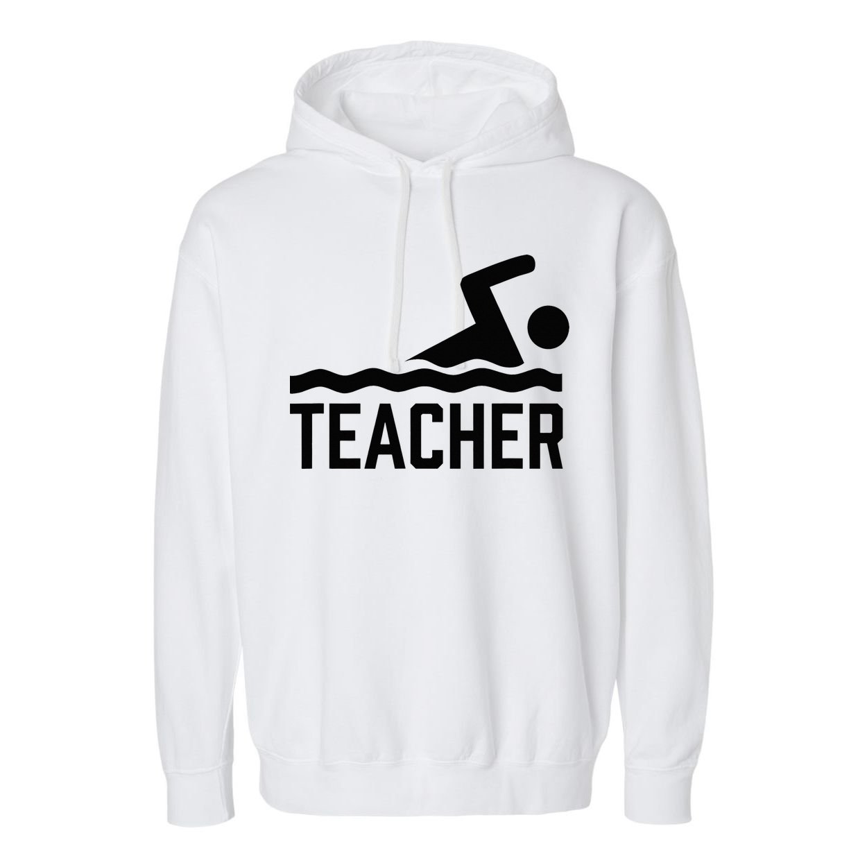Swimming Teacher Trainer Swimmer Instructor Coach Garment-Dyed Fleece Hoodie