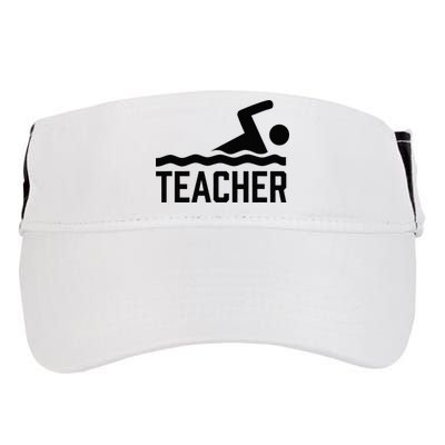 Swimming Teacher Trainer Swimmer Instructor Coach Adult Drive Performance Visor