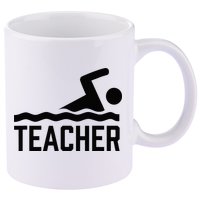 Swimming Teacher Trainer Swimmer Instructor Coach 11oz C Handle Ceramic Mug