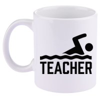 Swimming Teacher Trainer Swimmer Instructor Coach 11oz C Handle Ceramic Mug