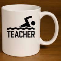 Swimming Teacher Trainer Swimmer Instructor Coach 11oz C Handle Ceramic Mug
