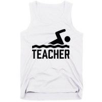 Swimming Teacher Trainer Swimmer Instructor Coach Tank Top