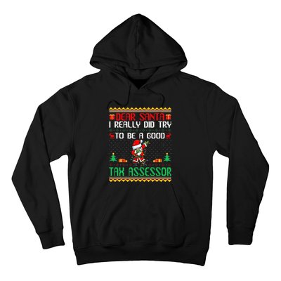 Santa Try To Be A Good Tax Assessor Funny Christmas Hoodie