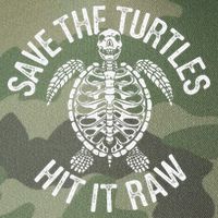 Save The Turtles Hit It Raw Funny Save The Planet Legacy Tie Dye Trucker Hat