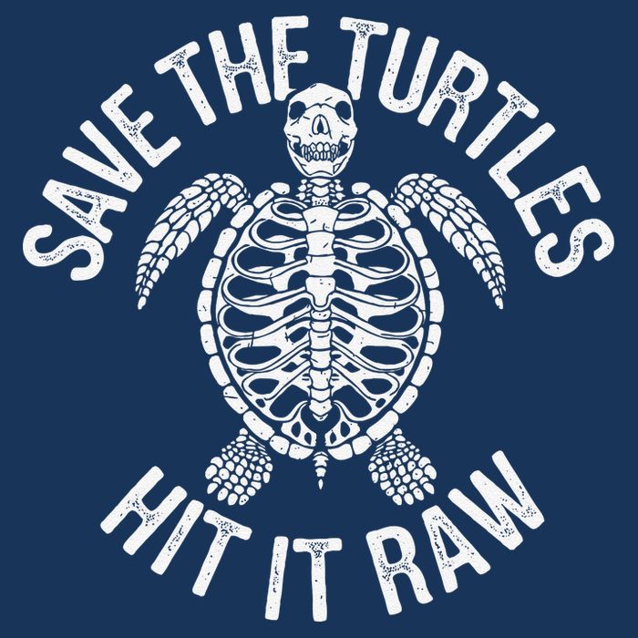 Save The Turtles Hit It Raw Funny Save The Planet Infant Baby Jersey Bodysuit