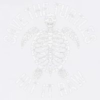 Save The Turtles Hit It Raw Funny Save The Planet Garment-Dyed Sweatshirt