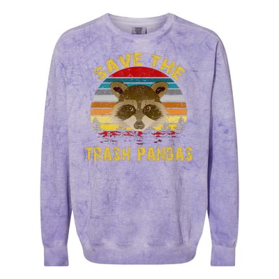 Save The Trash Pandas Colorblast Crewneck Sweatshirt