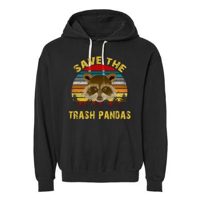 Save The Trash Pandas Garment-Dyed Fleece Hoodie