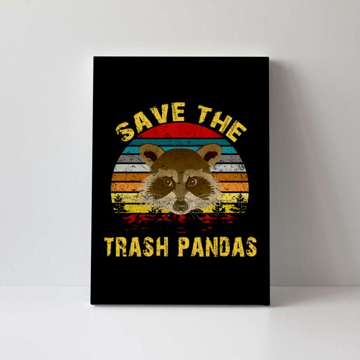 Save The Trash Pandas Canvas