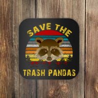 Save The Trash Pandas Coaster