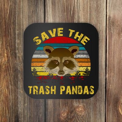 Save The Trash Pandas Coaster