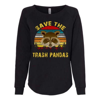 Save The Trash Pandas Womens California Wash Sweatshirt