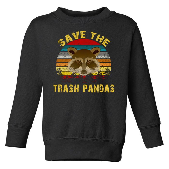 Save The Trash Pandas Toddler Sweatshirt