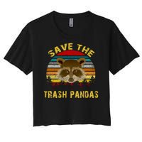 Save The Trash Pandas Women's Crop Top Tee