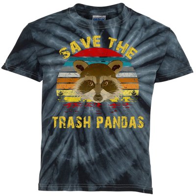 Save The Trash Pandas Kids Tie-Dye T-Shirt