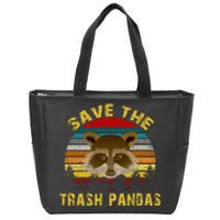 Save The Trash Pandas Zip Tote Bag