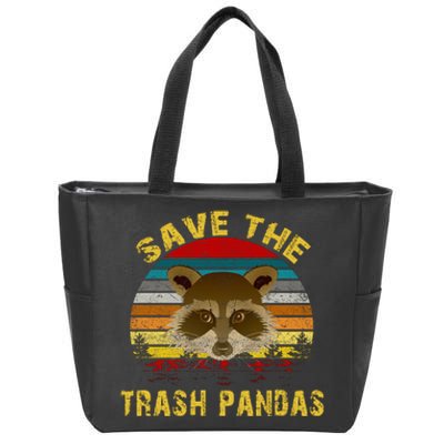 Save The Trash Pandas Zip Tote Bag