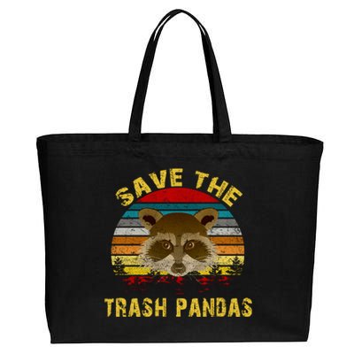 Save The Trash Pandas Cotton Canvas Jumbo Tote