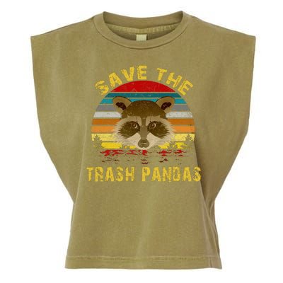 Save The Trash Pandas Garment-Dyed Women's Muscle Tee