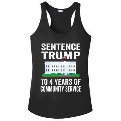 Sentence Trump To 4 Years Of Community Service Political Ladies PosiCharge Competitor Racerback Tank