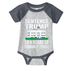 Sentence Trump To 4 Years Of Community Service Political Infant Baby Jersey Bodysuit