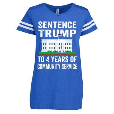 Sentence Trump To 4 Years Of Community Service Political Enza Ladies Jersey Football T-Shirt