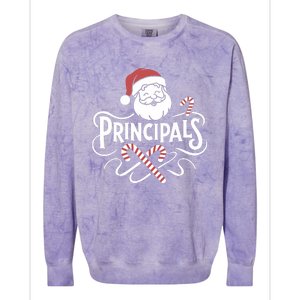 Santa Talks To Principals Merry Christmas Day To Me Lover Colorblast Crewneck Sweatshirt