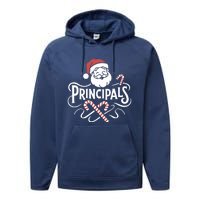 Santa Talks To Principals Merry Christmas Day To Me Lover Performance Fleece Hoodie