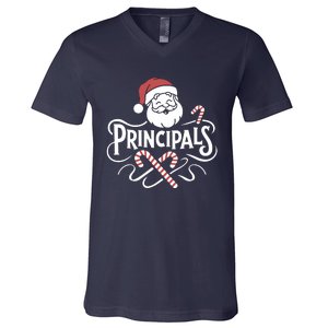 Santa Talks To Principals Merry Christmas Day To Me Lover V-Neck T-Shirt