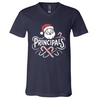 Santa Talks To Principals Merry Christmas Day To Me Lover V-Neck T-Shirt