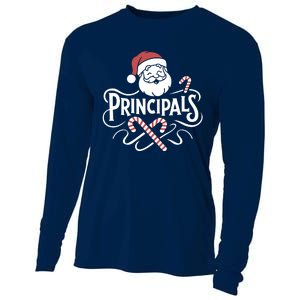 Santa Talks To Principals Merry Christmas Day To Me Lover Cooling Performance Long Sleeve Crew