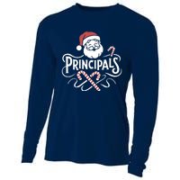 Santa Talks To Principals Merry Christmas Day To Me Lover Cooling Performance Long Sleeve Crew