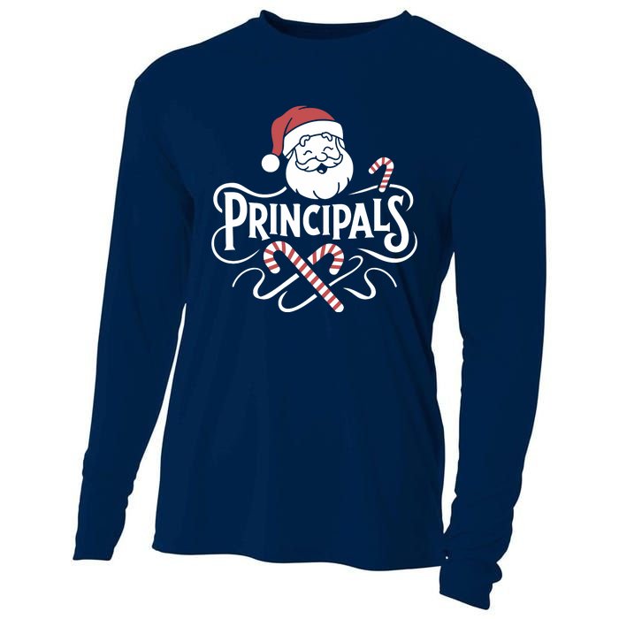 Santa Talks To Principals Merry Christmas Day To Me Lover Cooling Performance Long Sleeve Crew