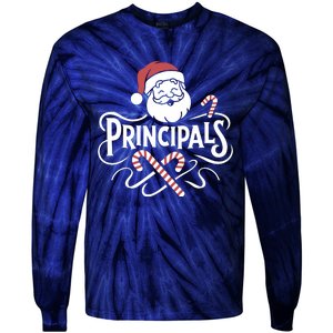 Santa Talks To Principals Merry Christmas Day To Me Lover Tie-Dye Long Sleeve Shirt