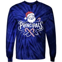 Santa Talks To Principals Merry Christmas Day To Me Lover Tie-Dye Long Sleeve Shirt