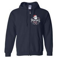 Santa Talks To Principals Merry Christmas Day To Me Lover Full Zip Hoodie