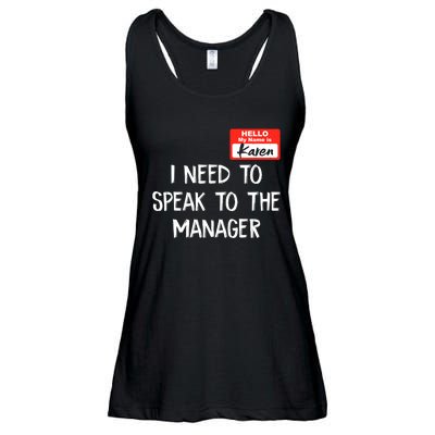 Speak To The Manager Funny Karen Halloween Costume Ladies Essential Flowy Tank