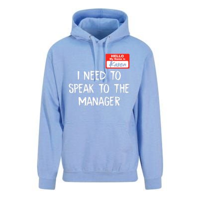 Speak To The Manager Funny Karen Halloween Costume Unisex Surf Hoodie