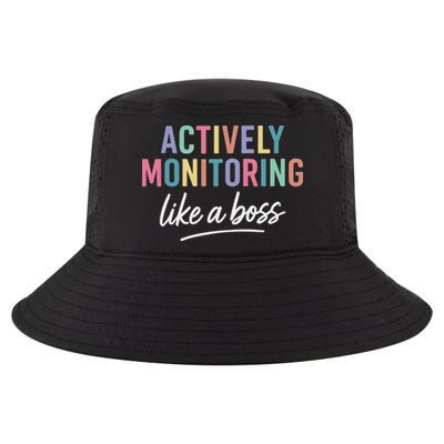 State Testing Teacher Actively Monitoring Like A Boss Cool Comfort Performance Bucket Hat