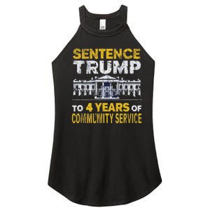 Sentence Trump To 4 Years Of Community Service Women's Perfect Tri Rocker Tank