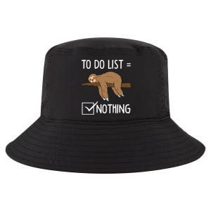 Sloth Tired Todo List Nothing Lazy Sloth Gift Cool Comfort Performance Bucket Hat