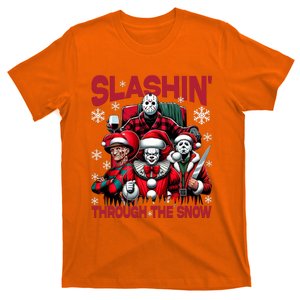 Slasin Through The Snow Series Xmas Horror Christmas Merry Creep T-Shirt